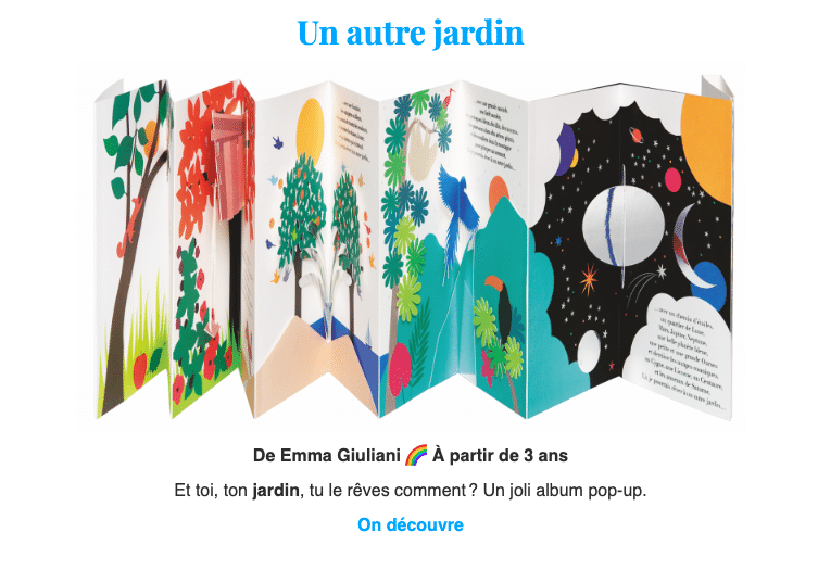 Livre, au autre jardin